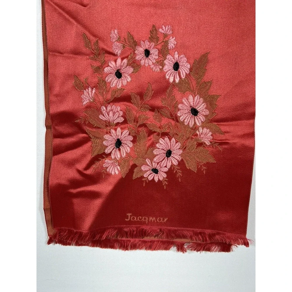 Vintage Tapestry Table‎ Runner Jacqmar Embroidered Decor Cottagecore